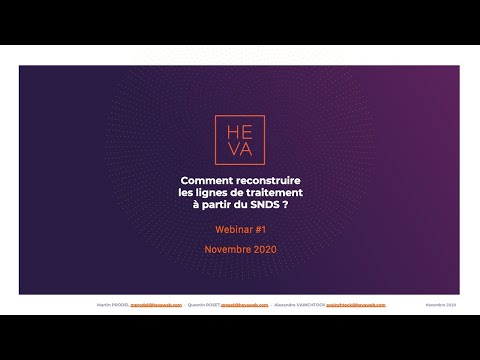 Webinar #1 : Comment reconstruire les lignes de traitement avec le SNDS ?