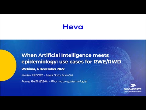 Webinar #6 : When Artificial Intelligence meets epidemiology: use cases for RWE/RWD