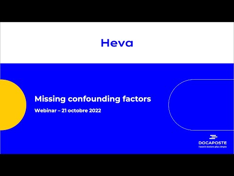 Webinar #5 : Missing confounding factors